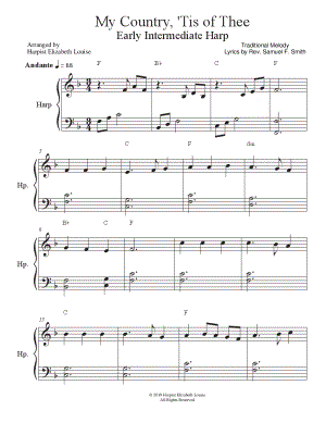 My Country 'Tis of Thee [early intermediate]