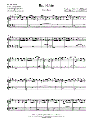 Bad Habits [slow easy]