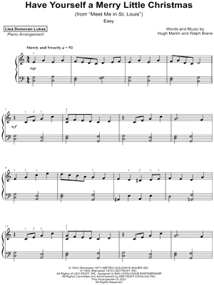 Have Yourself a Merry Little Christmas [easy]