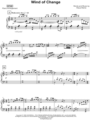 Wind of Change by DPSM - Sheet Music