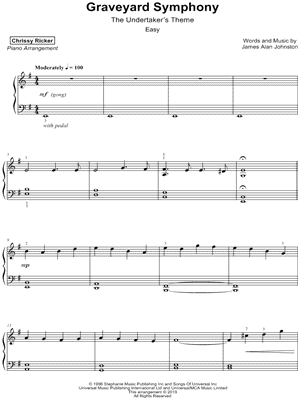 Graveyard Symphony (The Undertaker's Theme) [easy] by Chrissy Ricker - Sheet Music
