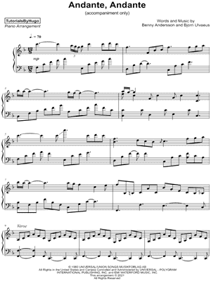 Andante, Andante [accompaniment only]