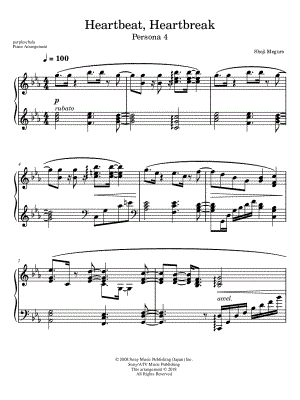 Heartbeat, Heartbreak by purpleschala - Sheet Music