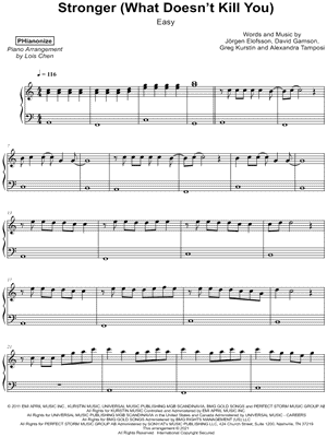 Stronger (What Doesn't Kill You) [easy]