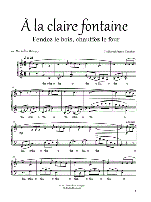 A la claire fontaine