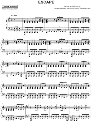 Escape by Yannick Streibert - Sheet Music