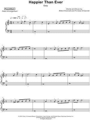 Happier Than Ever [easy]