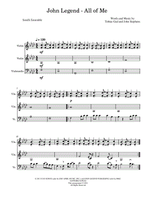 All of Me - String Trio