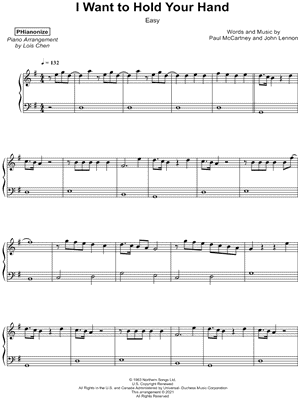 I Want to Hold Your Hand [easy]