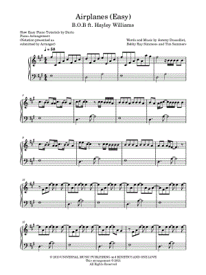 Airplanes [Slow Easy Piano Tutorials]