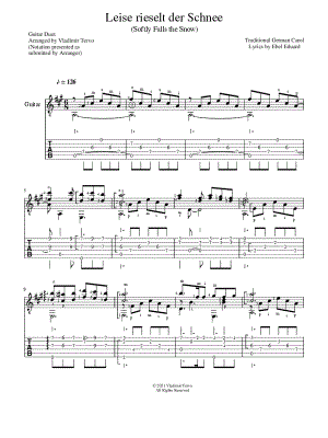 Leise rieselt der Schnee - Guitar Duet