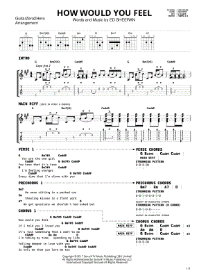 How Would You Feel (Paean) by GuitarZero2Hero - Sheet Music