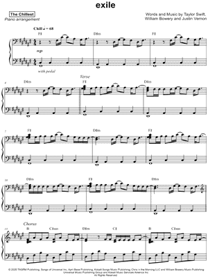 exile by The Chillest - Sheet Music