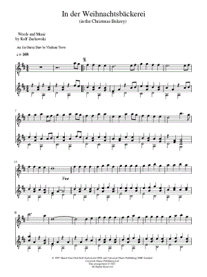In der Weihnachtsbäckerei - Guitar Duet