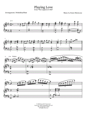 Playing Love - Flute & Piano by NekoMouFlute - Sheet Music