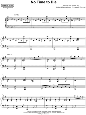 No Time to Die [accompaniment only]