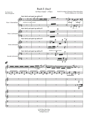 Rush E(lise)! - Piano 4-Hand + 2 Pianos
