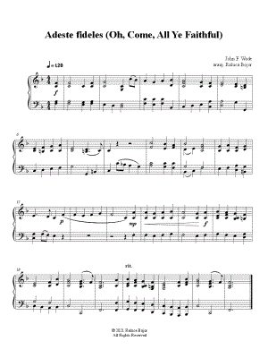 O Come, All Ye Faithful [easy]