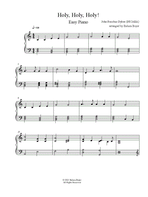 Holy, Holy, Holy [easy]