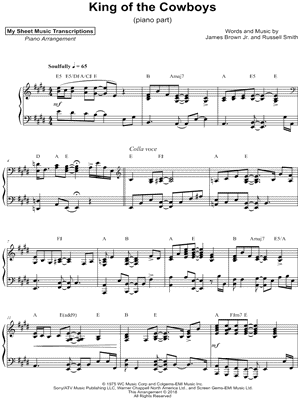 King of the Cowboys [piano part]