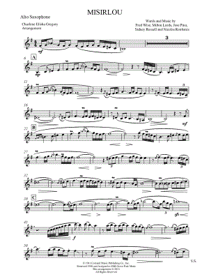 Misirlou by Charlene Elisha Gregory - Sheet Music