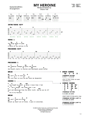 My Heroine by GuitarZero2Hero - Sheet Music