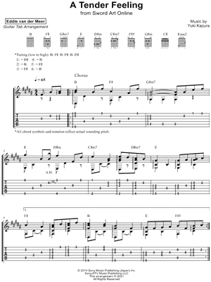 A Tender Feeling (from Sword Art Online) by Eddie van der Meer - Sheet Music