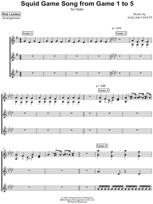 Squid Game Song from Game 1 to 5