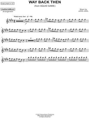 Way Back Then - Eb Instrument