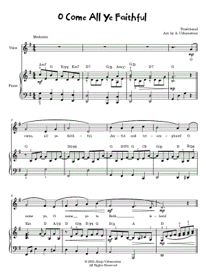 O Come, All Ye Faithful by Alicja Urbanowicz - Sheet Music