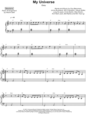My Universe [easy] by Sheeteria - Sheet Music