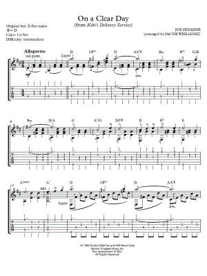 On a Clear Day [intermediate]