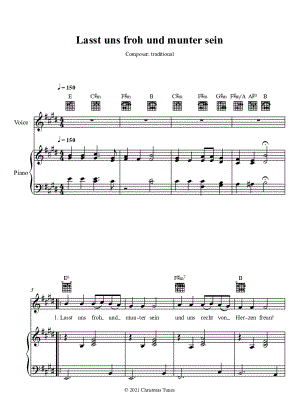 Lasst uns froh und munter sein