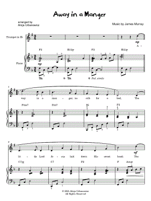 Away in a Manger - Trumpet & Piano