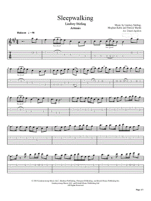 Sleepwalking by Lindsey Stirling - Sheet Music