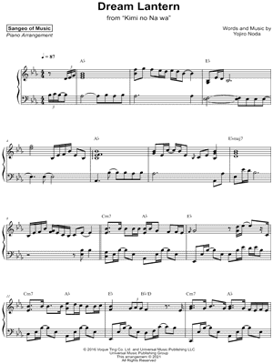 Dream Lantern by Sangeo of Music - Sheet Music