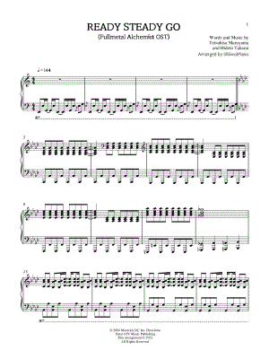 Ready Steady Go by SibiwolPiano - Sheet Music