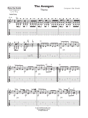 The Avengers Theme by Rainy Day Studio - Sheet Music