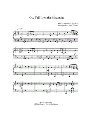 Go, Tell It on the Mountain by Paul Friesen - Sheet Music