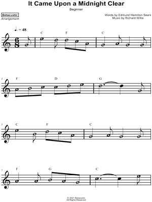 It Came Upon a Midnight Clear [beginner]