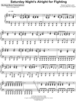 Saturday Night's Alright for Fighting