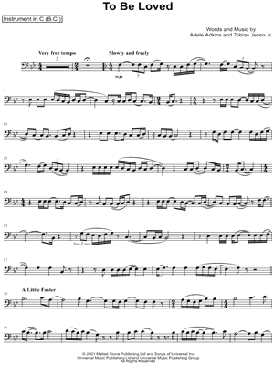 To Be Loved - Bass Clef Instrument
