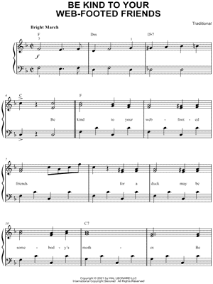 Be Kind to Your Web-Footed Friends