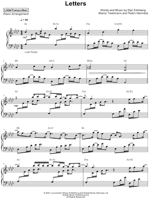 Letters by LittleTranscriber - Sheet Music
