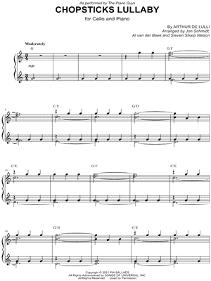 Chopsticks Lullaby - Cello & Piano