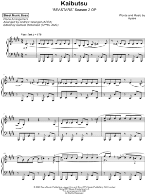 Kaibutsu by Sheet Music Boss - Sheet Music