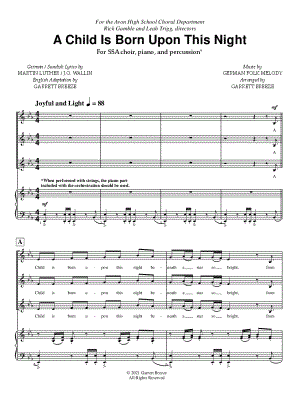 A Child Is Born Upon This Night