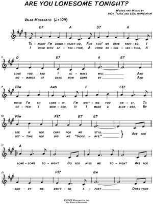 Are You Lonesome Tonight?