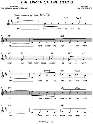 The Birth of the Blues