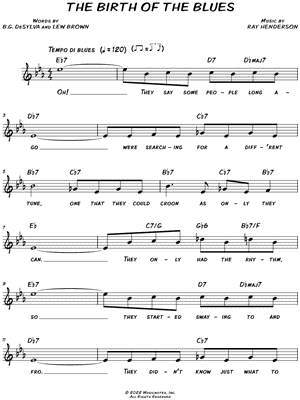 The Birth of the Blues